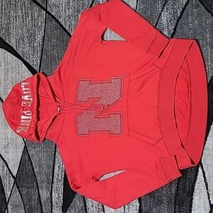 VS PINK 2012 CAMPUS SHINE BLING COLLEGIATE HOODIE SWEATSHIRT